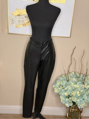 Express Black Faux Leather Leggings